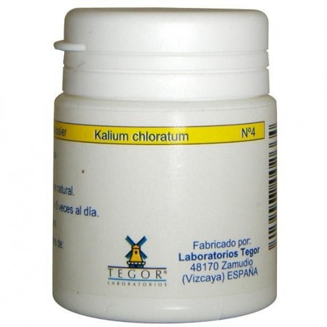 Sales de Schüssler Nº04 Kalium Chloratum 350 comprimidos Tegor