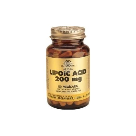 Ácido alfa lipoico 200 mg 50 cápsulas vegetales Solgar