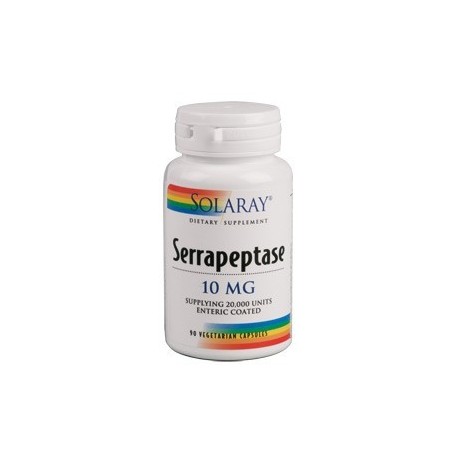 Serrapeptase 10 mg 90 cápsulas vegetales Solaray