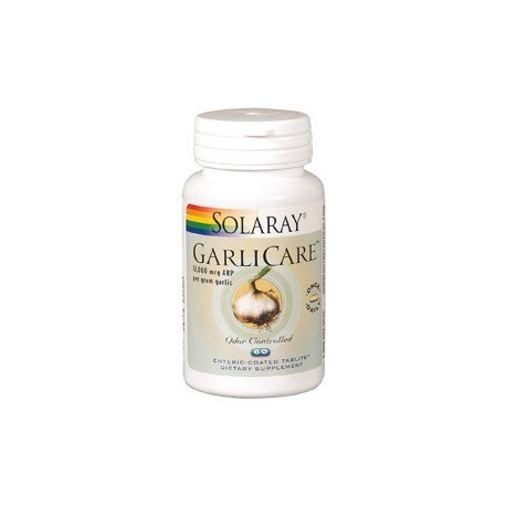 Garlicare (deodorizado) 10.000 mcg 60 comprimidos Solaray