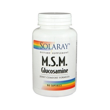 MSM con glucosamina 90 cápsulas Solaray