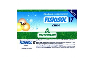 Fisiosol 17 Zinc 20 ampollas Specchiasol