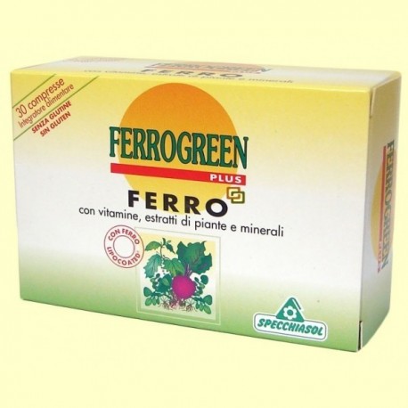 Ferrogreen plus 30 comprimidos Specchiasol