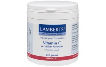 Ascorbato de calcio 250 g polvo Lamberts