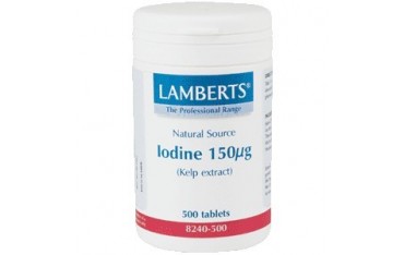 Iodo 150 µg (extracto de kelp) 500 tabletas Lamberts