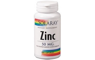 Zinc 50 mg 100 cápsulas vegetales Solaray