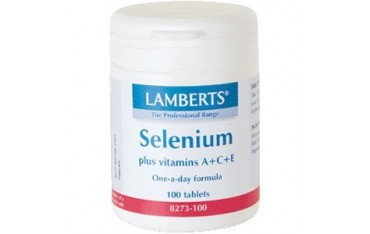 Selenio 200 µg +A+C+E 100 tabletas Lamberts