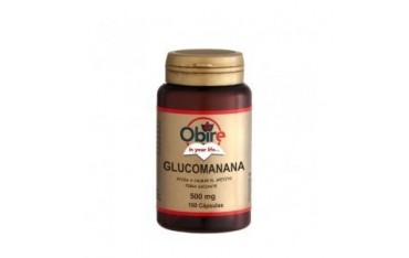 Glucomanana 100 cápsulas de 500 mg Obire