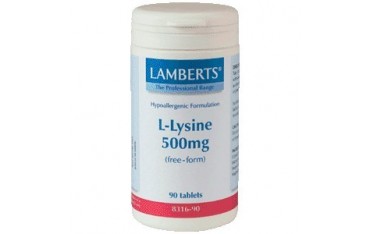 L-Lisina 500 mg 90 tabletas Lamberts