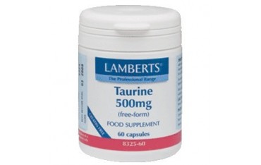 Taurina 500 mg 60 cápsulas Lamberts