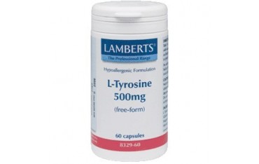 L-Tirosina 500 mg 60 cápsulas Lamberts