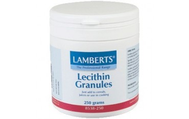Lecitina de soja granulada 250 g polvo Lamberts