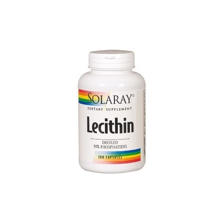 Lecithin Oil Free 100 cápsulas Solaray