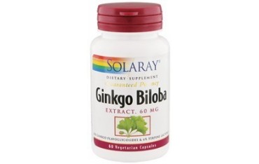 Ginkgo Biloba 60 mg 60 cápsulas Solaray