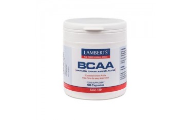 BCAA (aminoácidos de cadena ramificada) 180 cápsulas Lamberts