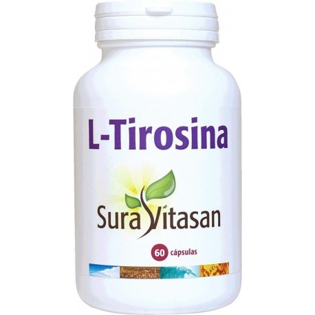 L-tirosina 500 mg 60 cápsulas Sura Vitasan