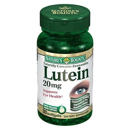 Luteina 20 mg 30 perlas de 350mg Nature´s Bounty