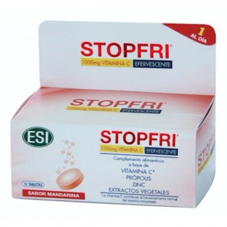 Stopfri efervescente 10 tabletas sabor mandarina - Esi