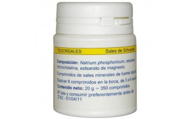 Sales de Schüssler Nº09 Natrium Phosphoricum 350 comprimidos Tegor