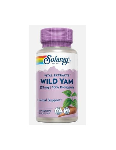 Wild Yam (Mexican Yam) 60 cápsulas Solaray