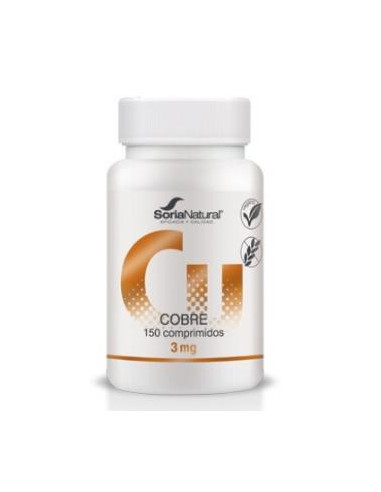 COBRE liberacion sostenida 250mg 150comp. (SORIA NATURAL)