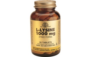 L-Lisina 1000 mg 50 comprimidos Solgar