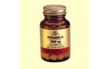 Vitamina K -fitonadiona- 100ug 100 comprimidos Solgar
