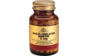 Boro multiquelado 3 mg 100 cápsulas vegetales Solgar