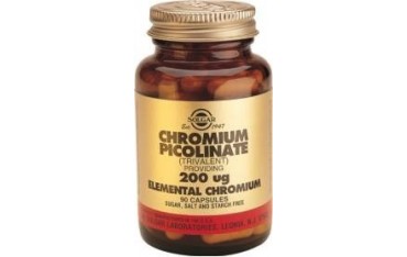 Picolinato de Cromo 200 mcg 90 cápsulas Solgar
