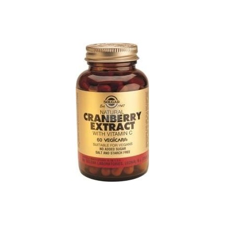 Arándano rojo -Cranberry- con Vitamina C 60 cápsulas vegetales Solgar